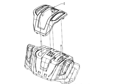 Panel Cover Diagram and Parts List for 3X34-INCHPROH (31AH8E4V710)(2019) Cub Cadet Snow Blower